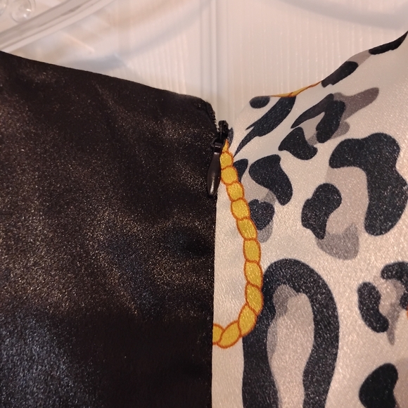 Midnight Velvet Plus Size Tilda Leopards Print Blank Faux-Wrap Dress 18W - Picture 13 of 14